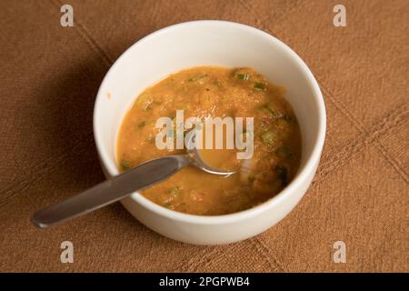 Salsa al peperoncino piccante Salsa de Rocoto spezia cibo peruviano Foto Stock