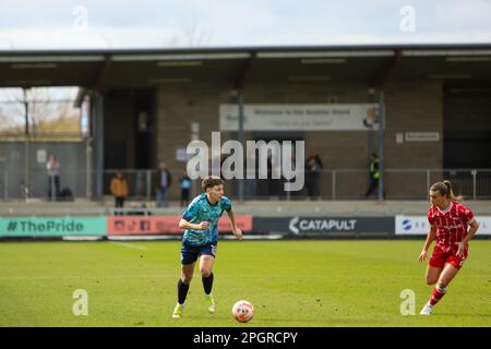 Dartford, Regno Unito. 19th Mar, 2023. Dartford, Inghilterra, 19th 2023 marzo: Sarah Ewens (19 London City Lionesses) in azione durante la partita di fa Women's Championship tra London City Lionesses e Bristol City al Princes Park a Dartford, Inghilterra. (Alexander Canillas/SPP) Credit: SPP Sport Press Photo. /Alamy Live News Foto Stock