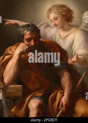 Il sogno di St. Joseph tra circa il 1773 e circa il 1774 di Anton Raphael Mengs Foto Stock