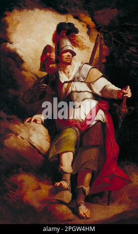 Sir Arthegal, il Cavaliere della Giustizia, con Talus, l'uomo di ferro (da "Faerie Queene" di Spenser) 1778 di John Hamilton Mortimer Foto Stock