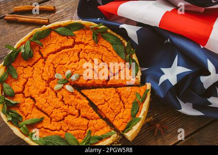 thanksgiving cibo tradizionale festivo torta americana Foto Stock