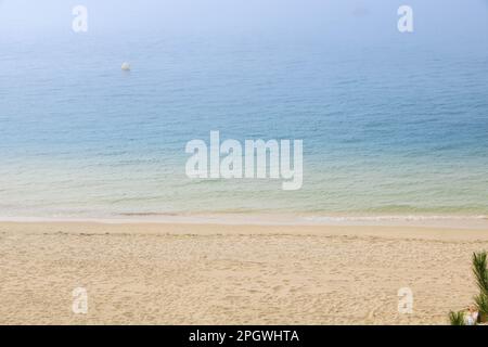 La spiaggia di Samil nella città di Vigo, Galizia, Spagna Foto Stock