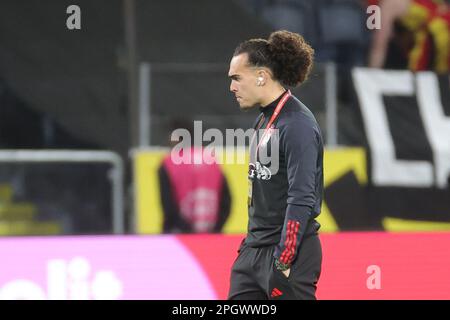 Solna, Svezia. 24th Mar, 2023. Arthur Theate, in Belgio, prima di una partita di calcio tra la nazionale svedese e i Red Devils del Belgio, alla Friends Arena, a Solna, in Svezia, venerdì 24 marzo 2023, la prima (su 8) partita di qualificazione Euro 2024. BELGA PHOTO VIRGINIE LEFOUR Credit: Agenzia Notizie Belga/Alamy Live News Foto Stock