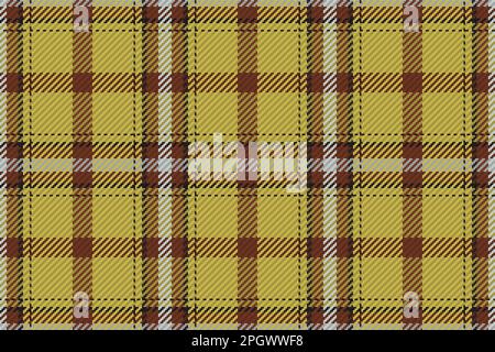 Motivo senza cuciture di motivo scozzese tartan plaid. Sfondo ripetibile con texture del tessuto di controllo. Sfondo vettoriale piatto di stampa tessile a strisce. Illustrazione Vettoriale