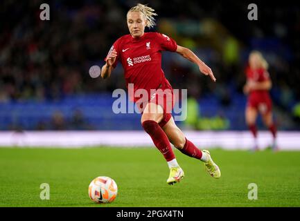 L'Emma Koivisto di Liverpool durante la partita della Super League di Barclays Women al Goodison Park, Liverpool. Data immagine: Venerdì 24 marzo 2023. Foto Stock