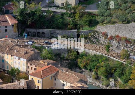 Transumanza, Entrevaux, Provenza, Francia Foto Stock