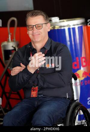 Portimao, Portogallo. 25th Mar, 2023. 03/25/2023, Autodromo International do Algarve, Portimao, MOTO GP GRANDE PREMIO DE PORTUGAL 2023, nella foto Pit Beirer, Motorsport Director di KTM/dpa/Alamy Live News Foto Stock