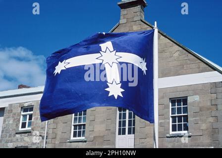 Australia. Tasmania. Bandiera della Federazione Australiana. Foto Stock