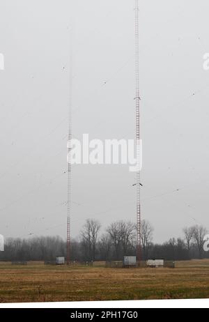 WOWO radio Towers Foto Stock