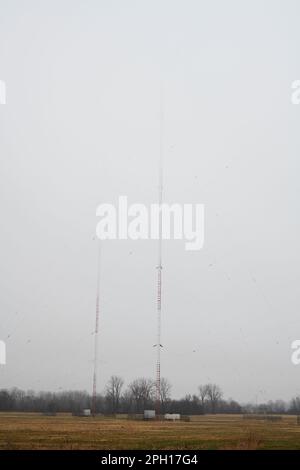 WOWO radio Towers Foto Stock