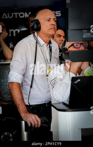 FINOT Jean Marc, Senio VP Stellantis Motorsport, ritratto durante l'ePrix di Sao Paulo 2023, 5th° appuntamento del Campionato Mondiale ABB FIA Formula e 2022-23, sul circuito di Sao Paulo Street dal 23 al 25 marzo 2023 a Sao Paulo, Brasile - Foto Paulo Maria / DPPI Foto Stock