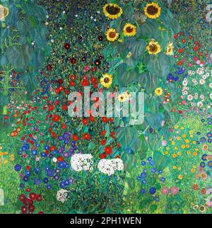 Giardino Di Campagna Con Girasoli - Klimt Quadro Stampa Su Tela - Foto 8