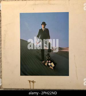 Pink Floyd LP vinile copertina, vintage record 1970s Music, "Wish You Were Here" Classic rock, copertine vintage Foto Stock