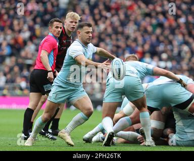 Londra, Regno Unito. 25th Mar, 2023. Danny Care of Harlequins durante il Gallagher Premiership Rugby match tra Saracens e Harlequins al Tottenham Hotspur Stadium di Londra, Gran Bretagna, 25th marzo 2023. Credit: Action Foto Sport/Alamy Live News Foto Stock