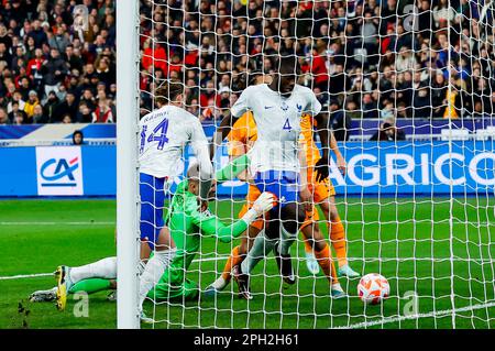 24-03-2023: Sport: Frankrijk vs Nederland PARIGI, PAESI BASSI - MARZO 24: Durante la partita European Qualifier Group B Euro 2024 Francia e Netherlan Foto Stock