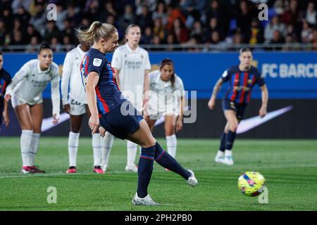 Barcellona, Spagna. 25th Mar, 2023. Rolfo in azione durante la partita spagnola Liga F tra FC Barcelona Women e Real Madrid CF allo stadio Johan Cruyff di Sant Joan Despi, Barcellona, Spagna. Credit: Christian Bertrand/Alamy Live News Foto Stock