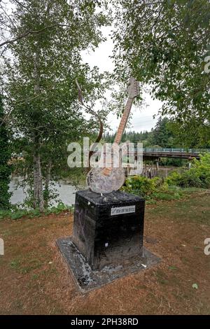 Stati Uniti, Aberdeen, Stato di Washington. Kurt Cobain Memorial Park. Foto Stock