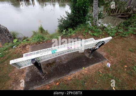 Stati Uniti, Aberdeen, Stato di Washington. Kurt Cobain Memorial Park. Foto Stock