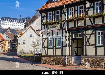 Stolberg nelle montagne Harz Foto Stock