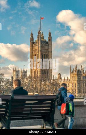 La pagina ufficiale del Big Ben per il Parlamento britannico. Foto Stock