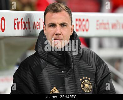 Magonza, Germania. 25th Mar, 2023. Calcio: Internazionale, Germania - Perù, Mewa Arena. Mario Götze in Germania. Credit: Arne Dedert/dpa/Alamy Live News Foto Stock