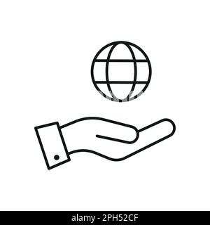 Dare e presentare il concetto. Tratti modificabili di alta qualità in stile piatto. Adatto per pubblicità, siti Web, negozi online, negozi, ecc. Icona di linea di e Illustrazione Vettoriale