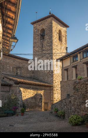 Chiesa di Nuestra Señora del Sagrario a Villoslada de Cameros, la Rioja, Spagna Foto Stock
