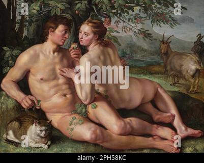 La caduta dell'uomo 1616 di Hendrick Goltzius Foto Stock