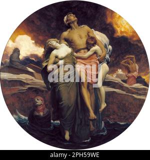 E il mare diede i morti che erano in esso prima del 1892 da Frederic Leighton Foto Stock