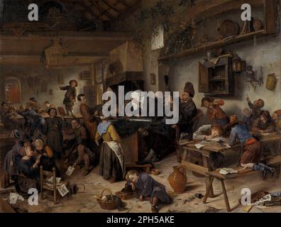 Una scuola per ragazzi e ragazze 1670 di Jan Steen Foto Stock