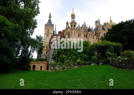 Stadtschloss a Schwerin. Foto Stock