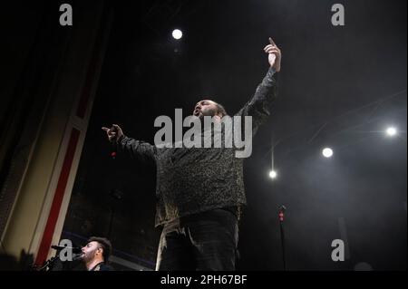 Eric Vantlerberghe di i prevale esibendosi alla O2 Academy Glasgow il 22nd marzo 2023 Foto Stock