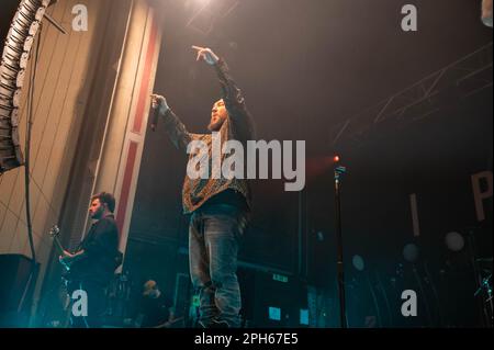 Eric Vantlerberghe di i prevale esibendosi alla O2 Academy Glasgow il 22nd marzo 2023 Foto Stock