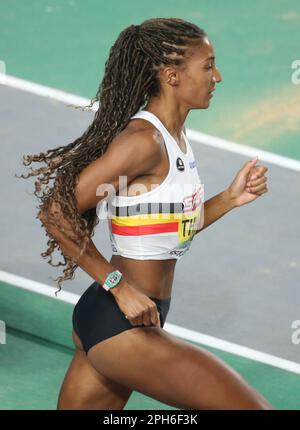 Nafissatou THIAM del Belgio 800m Donne Pentathlon durante i Campionati europei di atletica indoor 2023 il 4 2023 marzo presso l'Atakoy Arena di Istanbul, Turchia - Foto Laurent Lairys / DPPI Foto Stock