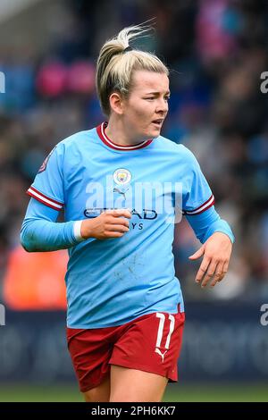 Manchester, Regno Unito. 26th Mar, 2023. Janine Beckie #11 di Manchester City durante la partita della Super League femminile di fa Manchester City Women vs Chelsea FC Women al campus di Etihad, Manchester, Regno Unito, 26th marzo 2023 (Foto di ben Roberts/News Images) a Manchester, Regno Unito, il 3/26/2023. (Foto di ben Roberts/News Images/Sipa USA) Credit: Sipa USA/Alamy Live News Foto Stock