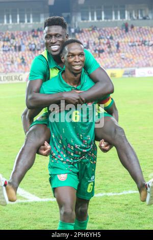 La partita tra Super Eagles e Guinea Bissau della Nigeria durante i qualificatori della Coppa delle nazioni d’Africa (AFCON) del 2023 allo stadio Abuja di Abuja, in Nigeria. Foto Stock