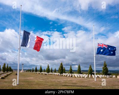 Villers-Bretonneux Memorial, Foully, Somme, Francia Foto Stock