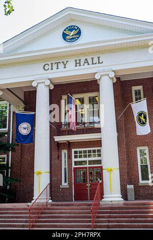 Virginia Salem Broad Street City Hall edificio, 1912 Jefferson stile Revival, Foto Stock