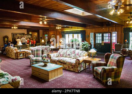 Pocono Mountains Poconos Pennsylvania,Hawley,Woodloch Resort,visitatori viaggio viaggio turistico turismo punto di riferimento cultura culturale, vacat Foto Stock