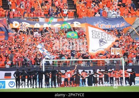 NACK5 Stadio Omiya, Saitama, Giappone. 25th Mar, 2023. Omiya Ardija team group, 25 MARZO 2023 - Calcio : 2023 J2 partita di campionato tra Omiya Ardija - Oita Trinita al NACK5° stadio Omiya, Saitama, Giappone. Credit: YUTAKA/AFLO SPORT/Alamy Live News Foto Stock