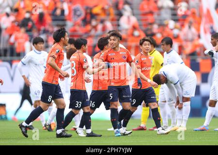 NACK5 Stadio Omiya, Saitama, Giappone. 25th Mar, 2023. Omiya Ardija team group, 25 MARZO 2023 - Calcio : 2023 J2 partita di campionato tra Omiya Ardija - Oita Trinita al NACK5° stadio Omiya, Saitama, Giappone. Credit: YUTAKA/AFLO SPORT/Alamy Live News Foto Stock