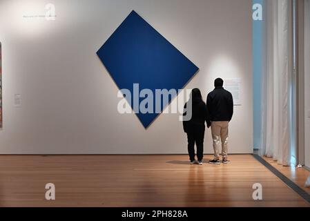 Spazio espositivo all'interno del West Building presso il North Carolina Museum of Art, che nel 2022 ha subito una rielaborazione delle loro gallerie. Foto Stock