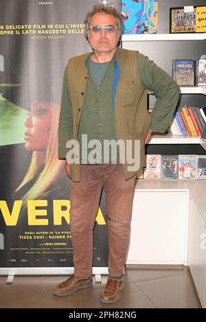 Roma, Italia. 26th Mar, 2023. Yari Carrisi partecipa alla prima del film 'vera' al Cinema Farnese. Credit: SOPA Images Limited/Alamy Live News Foto Stock