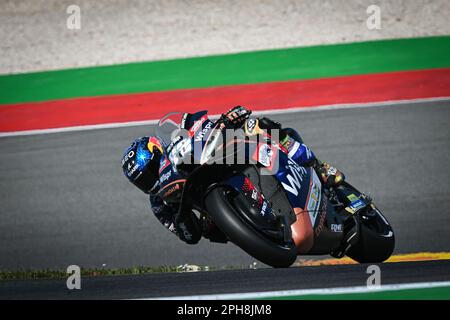 Portimao, Algarve, Portogallo. 25th Mar, 2023. PORTIMAO, ALGARVE, PORTOGALLO - 25 MARZO: Miguel Oliveira del Portogallo compete con il proprio RNF MotoGP Team durante la MotoGP del Portogallo - Qualifiche all'Autodromo Internacional do Algarve il 25 marzo 2023 a Portimao, Algarve, Portogallo. (Foto & Copyright by Octavio PASSOS/ATPImages) (PASSOS Octavio/ATP/SPP) Credit: SPP Sport Press Photo. /Alamy Live News Foto Stock