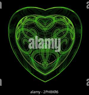 Irish / Celtic Heart Design Foto Stock