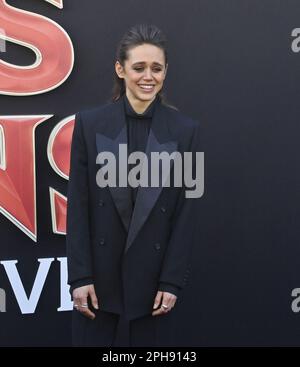 Los Angeles, Stati Uniti. 26th Mar, 2023. Daisy Head, membro del cast, partecipa alla prima rappresentazione del film fantasy "Dungeons & Dragons: Honor Among Thieves" al Regency Village Theatre nella sezione Westwood di Los Angeles domenica 26 marzo 2023. Trama: Un ladro affascinante e una banda di avventurieri improbabili si imbarcano in una ricerca epica per recuperare una reliquia perduta, ma le cose vanno pericolosamente a male quando corrono a contatto con le persone sbagliate. Foto di Jim Ruymen/UPI Credit: UPI/Alamy Live News Foto Stock