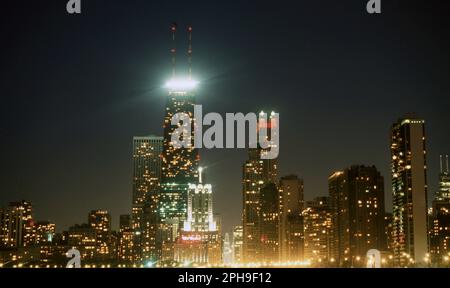 Stati di Vereinigte. 24th Mar, 2023. firo, 1991 archivio immagine, archivio foto, archivio, archivio foto calcio, Calcio, WM WORLD CUP 1994 Stati Uniti, 94 paese e persone, rapporto preliminare Chicago, skyline, a, aftert, Credito depositante: dpa/Alamy Live News Foto Stock