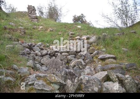 Grecia, Tessaglia, Larisa, Elassona Flampouro Village Old zona dei mulini ad acqua Foto Stock