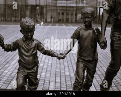 Una famiglia Real Birmingham, in visita a Birmingham Regno Unito, Foto Stock