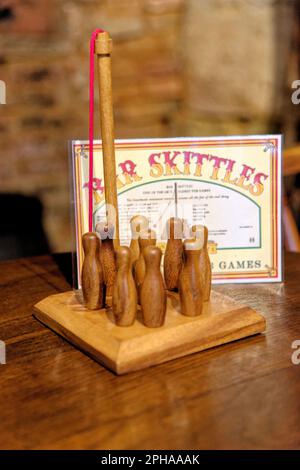 Tradizionale gioco di birreria inglese - gioco di pub vintage Foto Stock